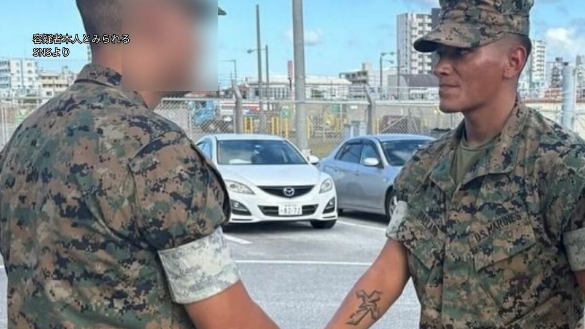 特徴的なタトゥーが早期逮捕の決め手　那覇ホテル強盗殺人容疑の米海兵隊員　基地内に逃走なら捜査難航