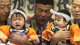 「泣いたら負け」の大一番 こどもの日に生後6か月から1歳半までの豆力士が名勝負 300年以上前から伝わる地域行事 全国泣き相撲大会 岩手・花巻市|TBS NEWS DIG