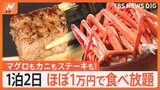 カニもステーキも食べ放題！？1泊2食で“ほぼ1万円”のお得なホテルビュッフェ|TBS NEWS DIG