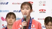 卓球日本代表帰国・早田ひな「本当に心の底から悔しいと思えた銀メダル」9月開催のアジア大会でリベンジへ【世界選手権】|TBS NEWS DIG