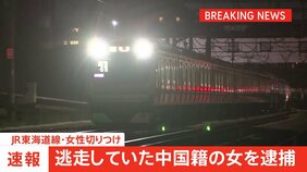 JR東海道線・女性切りつけ事件　逃走していた中国籍の女を逮捕　「弁護士と相談してから話します」と認否を留保　神奈川県警|TBS NEWS DIG