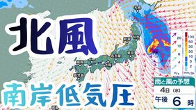 【関東甲信】北からの強風と大しけに警戒　海上では最大風速25m、波の高さ6mの予想　外出や交通機関への影響に注意【雨と風のシミュレーション】|TBS NEWS DIG