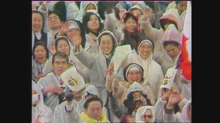 ローマ教皇が初来日 ヨハネ・パウロ2世が大雪の中でミサ 1981(昭和56