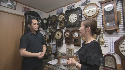 甲府駅開業100周年記念時計稼動品 江戸時代以降の掛け時計や腕時計など150点 時の記念日企画展 技術進歩