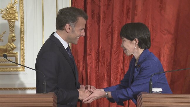 高市総理とフランス・マクロン大統領が首脳会談 中東情勢などについて意見交換 原子力・AI・国際保健分野については共同声明発表|TBS NEWS DIG