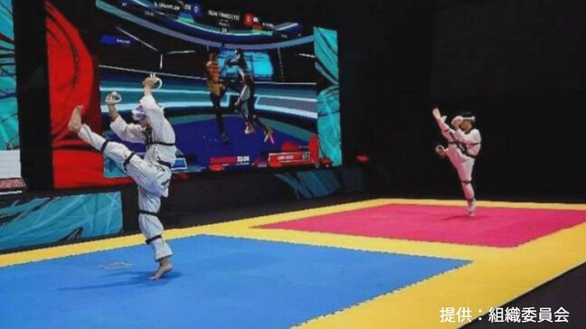 アジア大会のテコンドーの種目として「ヴァーチャルテコンドー」が追加 選手の動きを仮想空間で反映し競う 注目のアジア大会は43競技・469種目に|TBS NEWS DIG