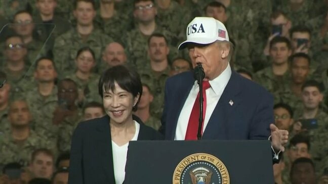 「この女性は勝者だ」6年ぶり来日のトランプ大統領が高市総理を賞賛 対面で初の会談、共に米空母視察も 「我々は親しい友人になった」|TBS NEWS DIG