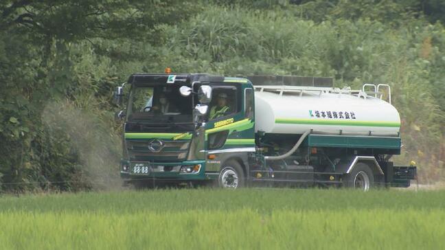 干上がった田んぼに救世主！初の給水車出動でピストン輸送…農家は「最高の水や」　富山|TBS NEWS DIG