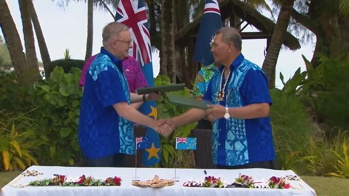 豪・地球温暖化で水没危機の島国ツバルからの移住協定に署名|TBS NEWS DIG