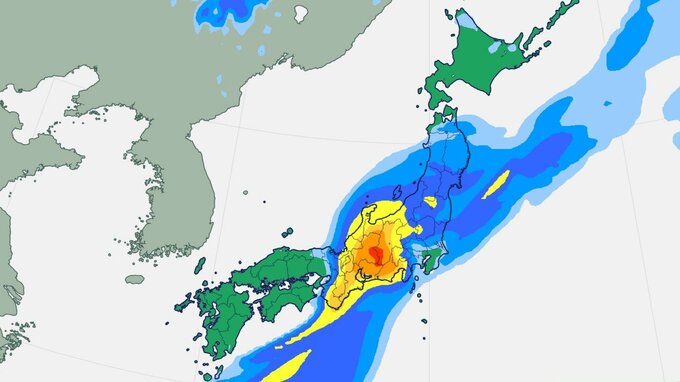 【大雨情報】東海地方で線状降水帯発生の可能性　東京も29日未明にかけて大雨のおそれ【台風1号】　|　大分のニュース｜OBS NEWS｜大分放送