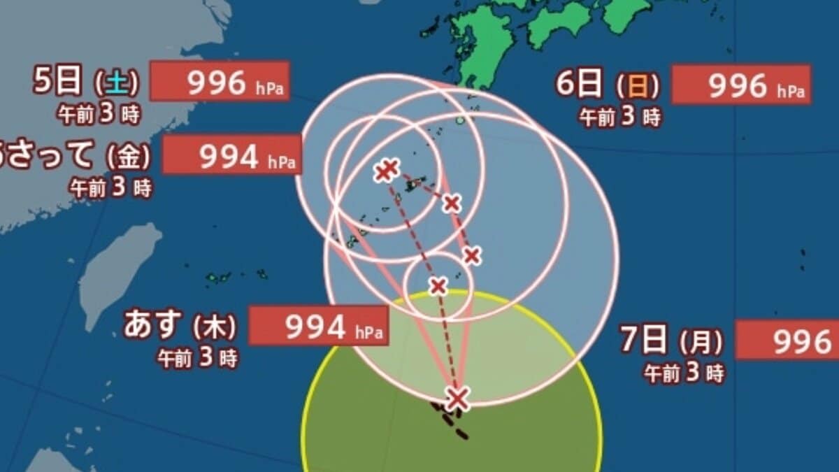 【台風情報】最大瞬間風速25m/s「台風24号（クロヴァン）」今後の進路は？西日本～…