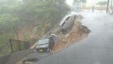 土砂崩れで駐車場が崩落 12日朝にかけて本島地方で大雨 午後も警戒を | 沖縄のニュース|RBC 琉球放送