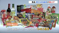 2月は食品5463品目値上げ　値上げ率は平均18%　一眼レフ、テレビ、電気自動車なども| TBS CROSS DIG with Bloomberg