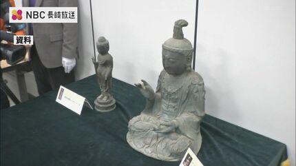 韓国窃盗団による盗難から12年 長崎・対馬の「観世音菩薩像」ついに