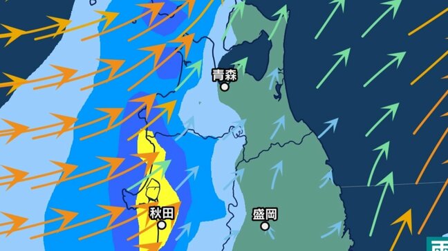 【大雨情報】青森県・津軽では明日17日に「警報級の大雨」の恐れも 前線や暖かく湿った空気の影響で大気の状態が非常に不安定に… 1時間の降水量が40ミリの予想も【雨と風の予想シミュレーションあり】|TBS NEWS DIG