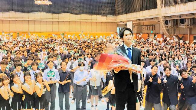 マラソン代表・吉田祐也「メダル争いをして皆さんにいい報告ができるように」母校の激励会で活躍誓う【東京世界陸上】|TBS NEWS DIG