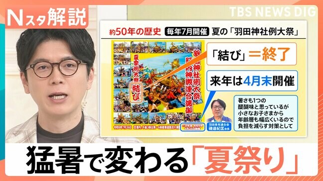 夏の風物詩に異変…猛暑で「夏祭り」が秋や夕方に“避難” 花火をドローンに変える動きも【Nスタ解説】|TBS NEWS DIG