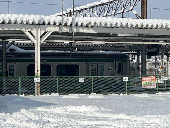 【運転見合わせ】JR磐越西線 磐梯熱海～会津若松、喜多方～津川　大雪の影響 運転再開は午後の見込み　9日午前9時現在　|　福島のニュース│TUF