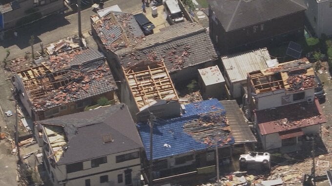 去年静岡で発生した竜巻は複数の渦が回る「多重渦竜巻」か　被害分布は国内で前例なし　国内最大級の強さと認定　気象庁が調査結果公表|TBS NEWS DIG