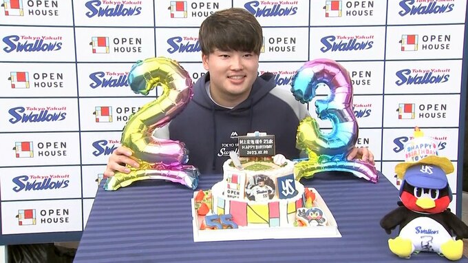 23歳誕生日の村上宗隆、WBC世界一に向け「3月9日の中国戦にしっかり合わせて準備を」【ヤクルトキャンプ】|TBS NEWS DIG
