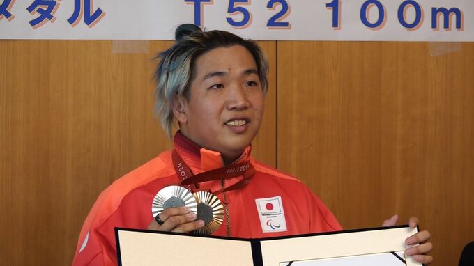 「次のロスは金メダルを獲得する」パリパラリンピックの車いす競技で銀メダル・佐藤友祈選手に岡山県県民栄誉賞　|　岡山・香川のニュース | 天気 | RSK山陽放送