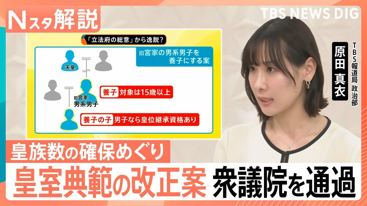 皇室典範改正が案衆議院で可決も…懸念の声　「とりまとめ案」から「政府案」で“立…