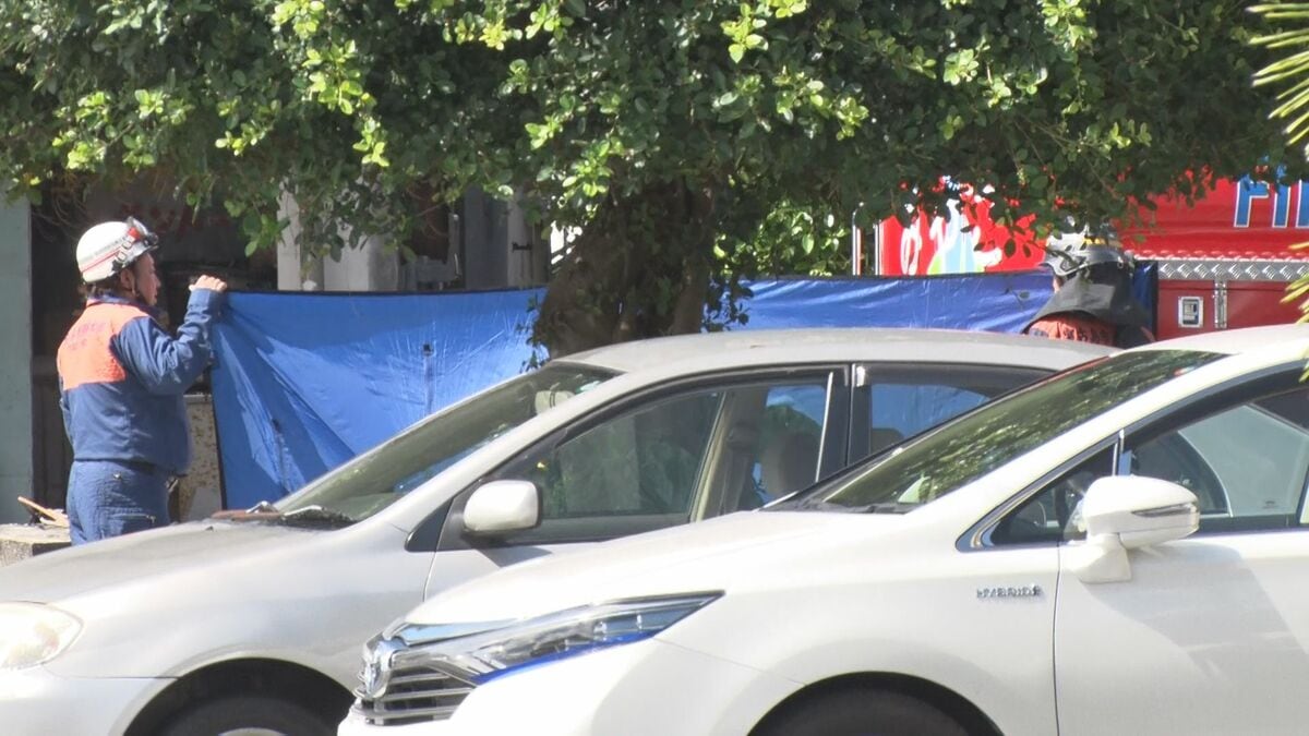 【速報】プレハブ住宅火災　1人の焼死体が見つかる　警察が身元確認中　宮古島市