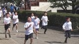 強い日差しの中ゴール目指して　ちびっ子健康マラソン大会　|　BSSニュース | BSS山陰放送