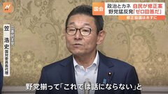 自民党の修正案は事実上の“ゼロ回答”に野党は猛反発　政治資金規正法の改正| TBS CROSS DIG with Bloomberg