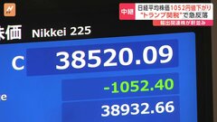 トランプ大統領の「関税砲」ショック　日経平均株価、1052円値下がり| TBS CROSS DIG with Bloomberg