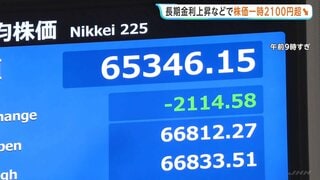 日経平均一時2100円超の値下がり　中東情勢の先行き不透明感が株価の重しに| TBS CROSS DIG with Bloomberg
