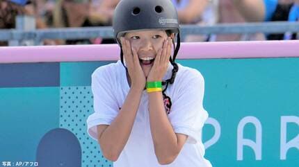 女子ストリート、14歳吉沢恋が逆転の金メダル！赤間凛音が銀、東京五輪