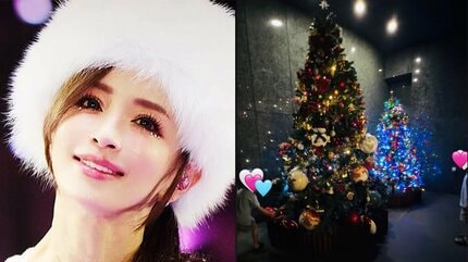 浜崎あゆみ 】 豪華クリスマスツリー2本を自宅に設置 年末年始に向け