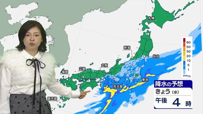 きょう（25日）久しぶりにまとまった雨　東京で10ミリ以上の雨が降るのは約3か月半ぶり　各地で空気潤うが沿岸部では雨脚が強まる所もある見込み|TBS NEWS DIG