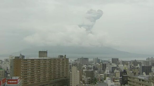 桜島で爆発的噴火　噴煙2100ｍ【きょう・あすの降灰予報】鹿児島（19日午後1時15分更新）|TBS NEWS DIG