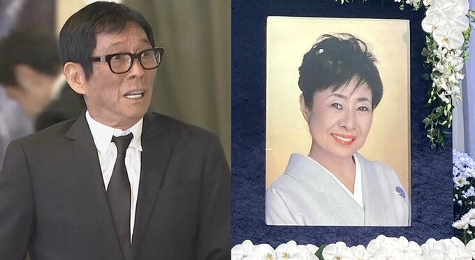 【 中村玉緒さん 告別式 】通夜に続き 明石家さんまさん参列　弔辞は松平健さん|TBS NEWS DIG