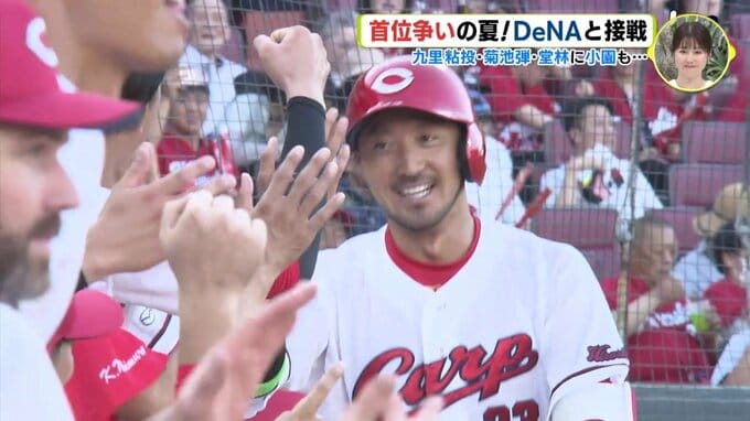 首位争いの夏　広島カープ 九里亜蓮 粘投！ 菊池弾！ 堂林に小園も… DeNAと接戦　|　RCC NEWS | 広島ニュース | RCC中国放送