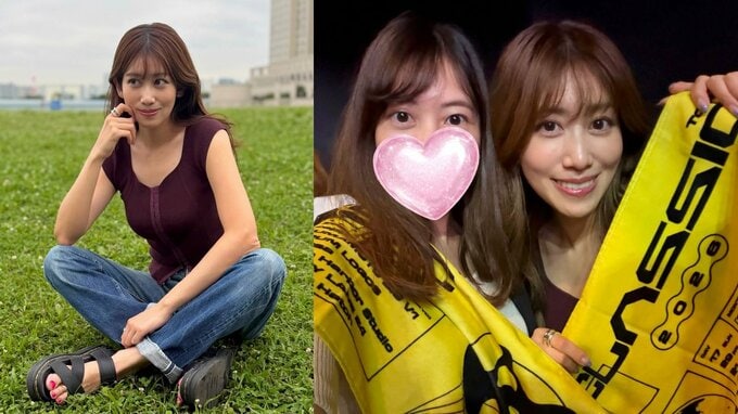 【 中川安奈 】　デニム姿の私服ショット公開「あ〜いい1日だったな」W杯チュニジア戦の興奮そのままに妹とライブ参戦し武道館発表に大感動 |TBS NEWS DIG