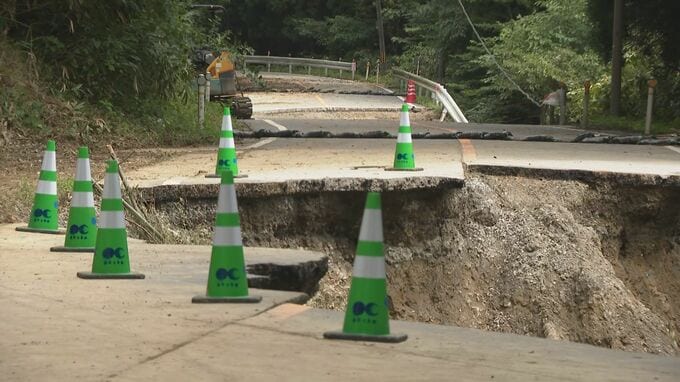 大雨で崩落の「国号415号」 18日夕方から片側交互通行で再開 石川・羽咋市～富山・氷見市を結ぶ|TBS NEWS DIG