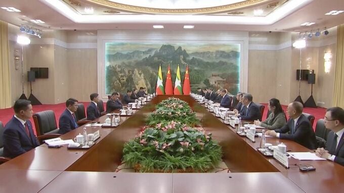 中国の習近平主席がミャンマー軍事政権トップと会談　東南アジアへの影響力拡大狙う