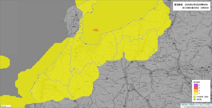 北陸地方は5日昼前から夜遅くにかけて落雷や竜巻などの激しい突風に注意　冬型の気圧配置が強まり上空約5500メートルに氷点下30度以下の寒気を伴った気圧の谷の影響を受ける見込み【雨と雪のシミュレーション】　|　富山のニュース｜天気・防災｜チューリップテレビ
