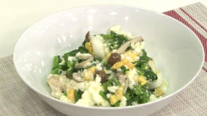 卵で大変身！ふわふわメレンゲをまとわせて…「菜の花の淡雪あんかけ」中華レシピ【わっちtheキッチン】　|　青森のニュース│ATV NEWS│青森テレビ