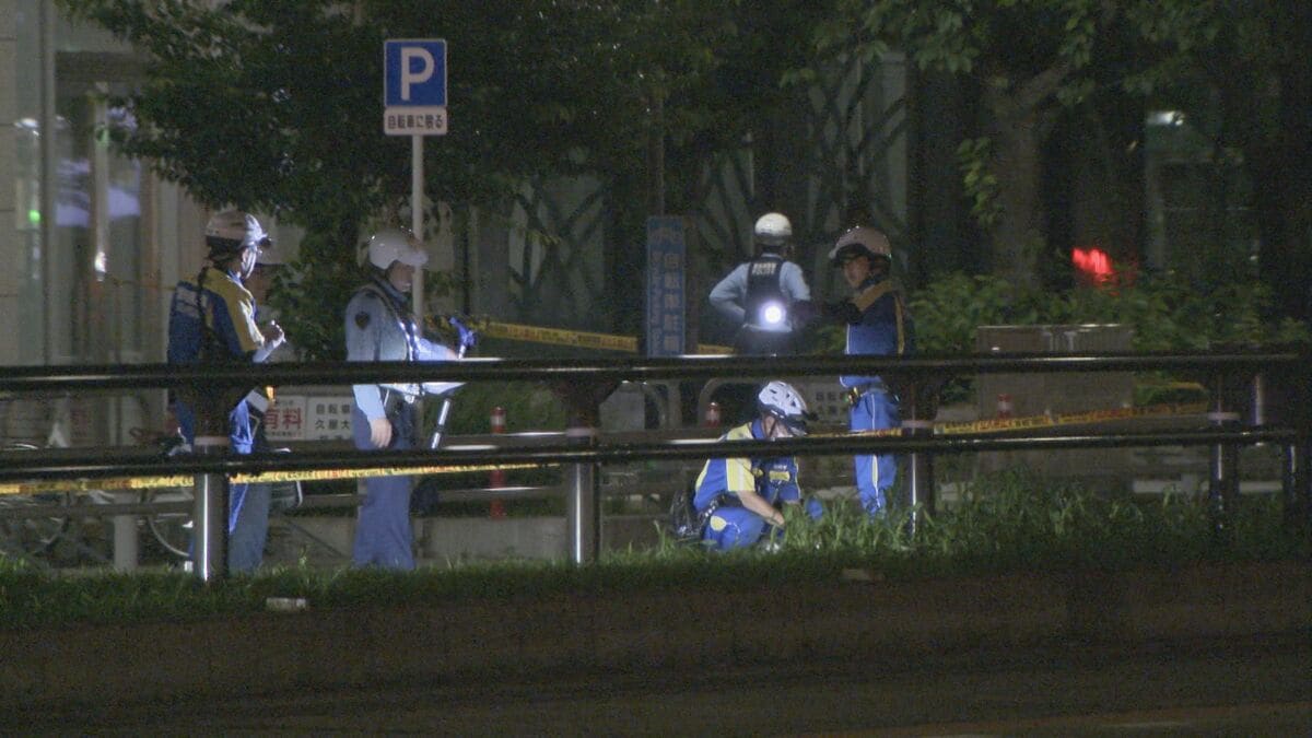 名古屋の中心部で女性がひき逃げで死亡　目撃者は「車は信号交差点で女性をひき、そのまま引きずった」と証言　名古屋・中区　