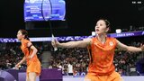 バドミントン志田千陽＆松山奈未が“タカマツ”以来のベスト4進出 ！ 好調のデンマークペアに圧勝【パリ五輪】|TBS NEWS DIG
