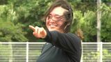 パリ五輪・やり投げ金の北口榛花選手 奄美大島で公開練習 ファンとの交流も|TBS NEWS DIG