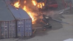 米ロサンゼルスで地元テレビ局の取材ヘリが墜落　地上にいた人を含む3人死亡 1人搬送| TBS CROSS DIG with Bloomberg