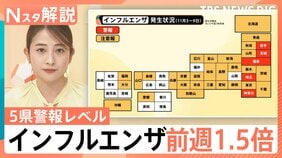 猛威ふるうインフルエンザ 感染者は前週の1.5倍! 痛み少なく十数秒で判定?AI検査【Nスタ解説】|TBS NEWS DIG
