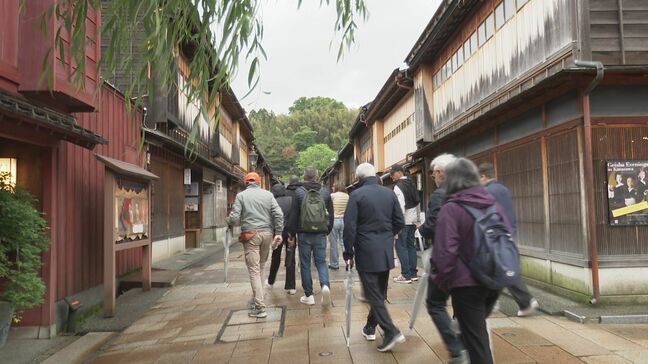 雨のGW後半　天気ぐずつくも　ひがし茶屋街に多くの観光客|TBS NEWS DIG