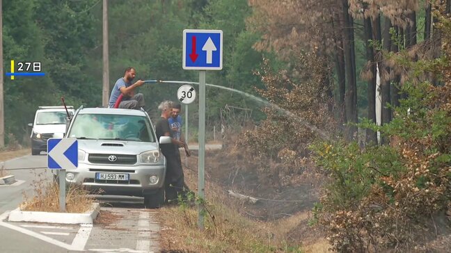 消防士足りず地元住民らが自ら消火活動… フランス南西部で続く山火事 火元の街は180軒以上が焼失 今夏4度目の熱波襲来でさらなる拡大の懸念も|TBS NEWS DIG