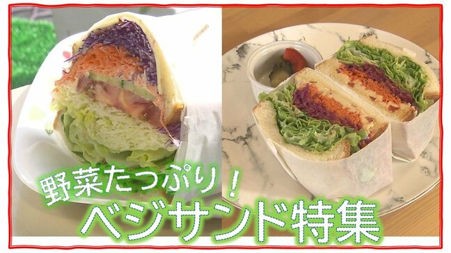 「フムスがクセになる」野菜たっぷりべジサンド特集!老舗喫茶店とサンドイッチ専門店が作るべジタブルサンドを頬張ってみると【#べジサンド】|TBS NEWS DIG